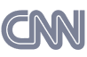 The cnn logo on a black background.