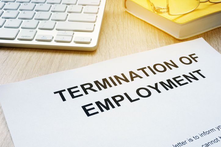 Termination of Employment on an office desk