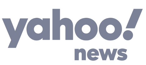 Yahoo News logo in gray text on a transparent background.